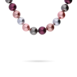 Perlenkette 14mm multi mit Magnetschließe 47cm