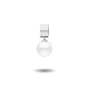 Anhänger, 925/- Silber rhodiniert mit Perle
