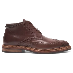 Heinrich Dinkelacker Herren Boot Luzern Full-Brogue Dunkelbraun