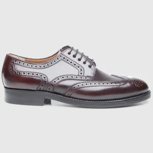 Heinrich Dinkelacker Herren Businessschuhe London Full-Brogue C - Oxblood
