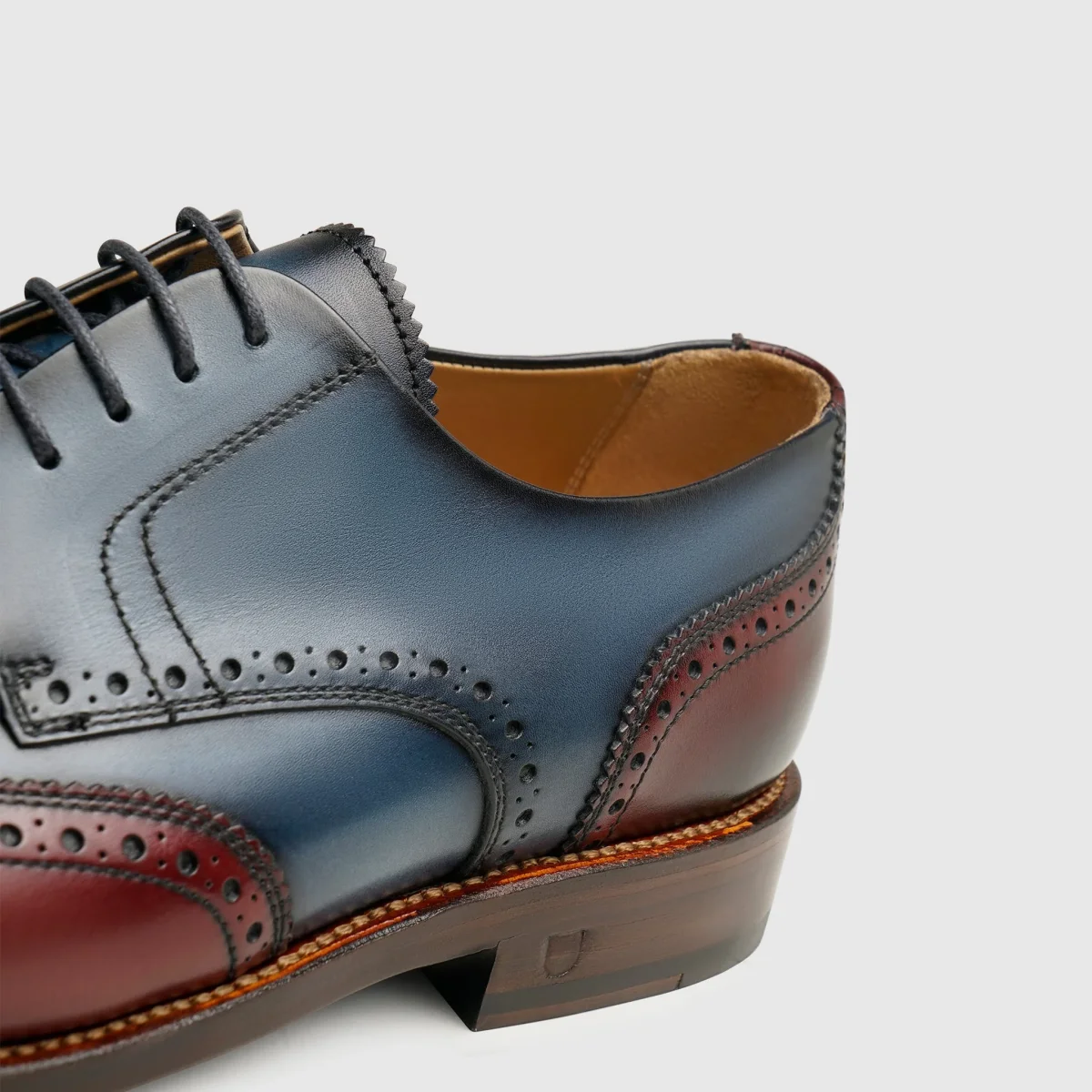 Henry Stevens Herren Businessschuhe Marshall FBD - Bordeaux/Navy – Bild 6
