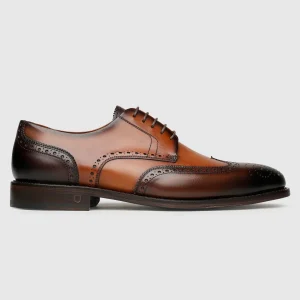 Henry Stevens Herren Businessschuhe Marshall FBD - Schwarzbraun/Whiskey