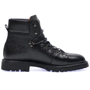 Henry Stevens Damen Boot Bonnie Plain Schwarz