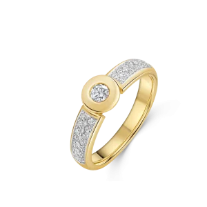 Premium Ring 585/- Gelbgold mit Diamanten 0,50 Karat