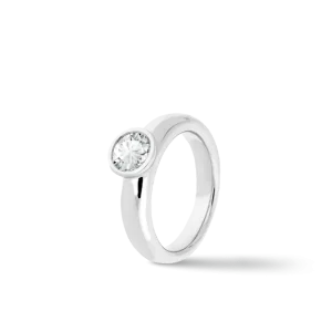 Premium Ring, Weißgold mit Diamant 1,00 Karat