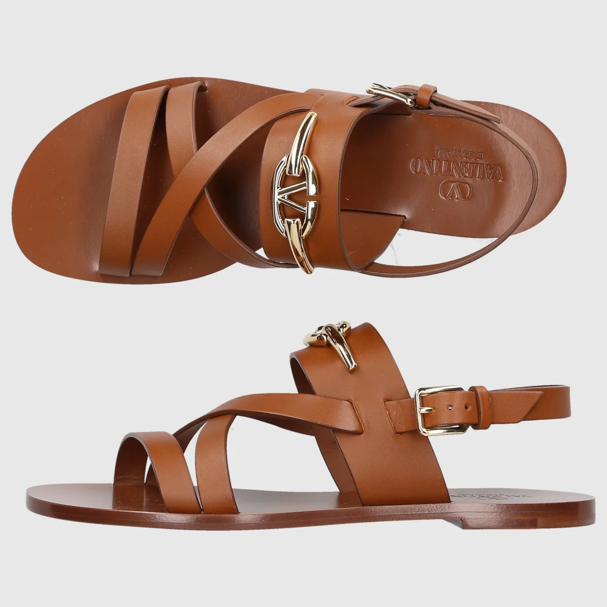 Valentino Garavani W SANDALS FLAT WS0IQ6 Brown – Bild 5