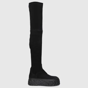 AGL Attilio Giusti Leombruni Damen Stiefel D776502 Veloursleder schwarz