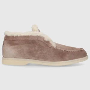 EN AVANT Damen Stiefeletten 772-06 Veloursleder taupe