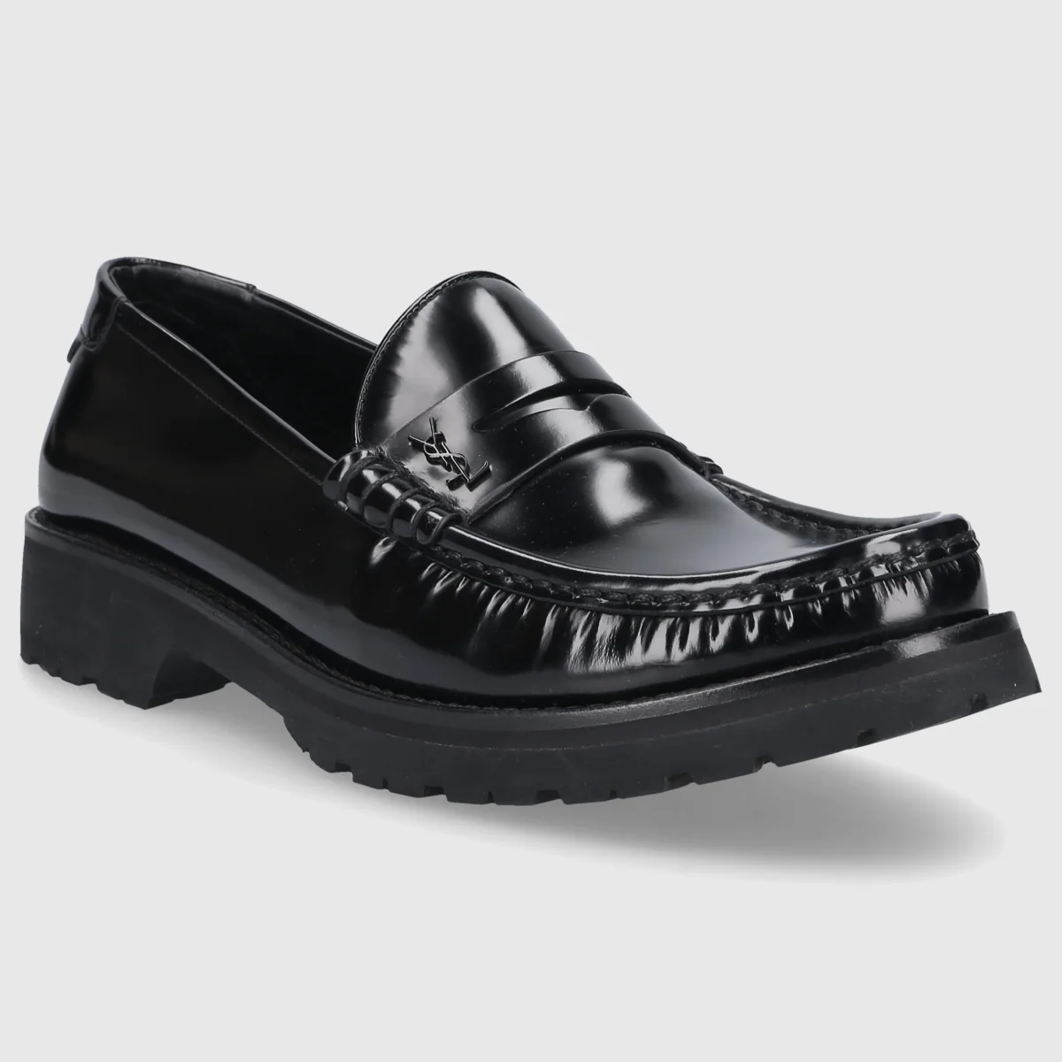 Saint Laurent Herren Slipper 732650 Schwarz – Bild 4