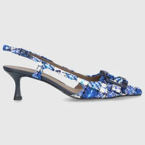 Roberto Festa Damen Pumps ATENA BLAU-WEISS